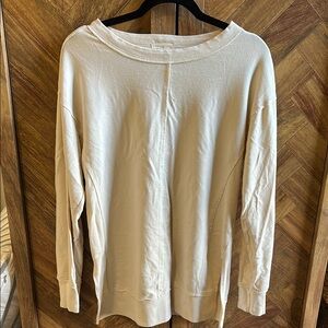 Cream Long Sleeve Sweatshirt